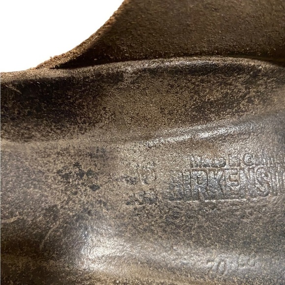 BIRKENSTOCK ARIZONA Flower Crush Mocca Leather Sandals Slide US5 EU36 UK3 Womens - Picture 11 of 16